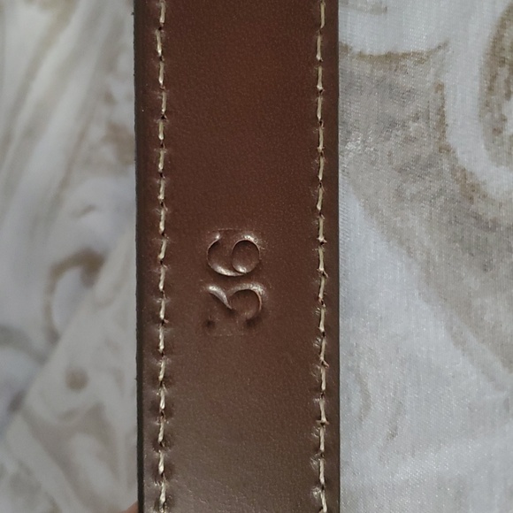 AXEL'S Brown Genuine American Alligator Belt Size 36 - Picture 3 of 13